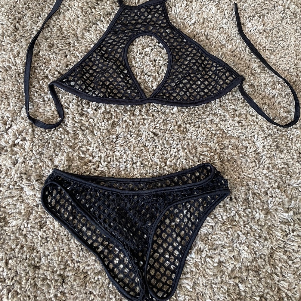 "Fish-Net" Bathing Suit - Picture 2 of 4